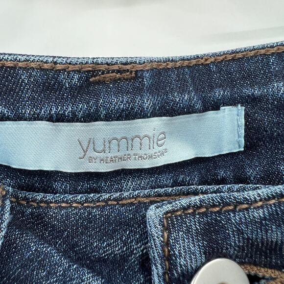 Yummie by Heather Thomson 27 REGULAR Rock What You Got Skinny Jeans Dark Wash - Picture 10 of 13